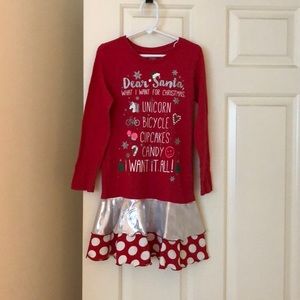 Boutique Christmas upcycle dress size 5/6